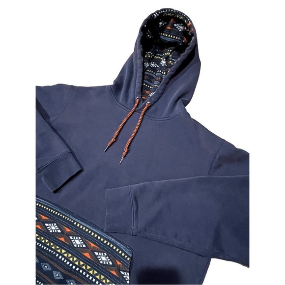Mens Hooey Western Tribal Aztec Pullover Designed Hood size medium Country Cozy - Picture 1 of 7